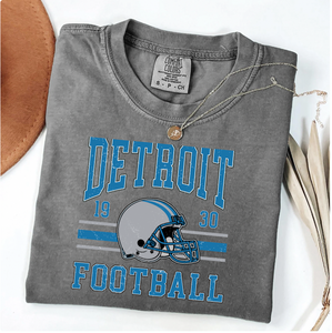 Detroit Football Retro T-shirt ( Color Options)